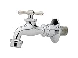 Homewerks 3210-161-CH-B-Z Single Handle Wall-Mount Faucet with Aerator and Flange, Chrome [並行輸入品]