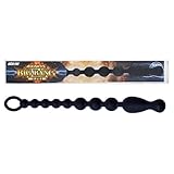 アナルグッズ アナル ビーズ スティック プラグ ディルド 拡張 アエナス ビッグバン シリコン (10連玉昇天タイプ α, BLACK)