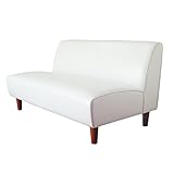 2人掛け ソファ 2人用ソファ ラブソファ プライム レザーソファ アンティーク ビンテージ DUDE（デュード）コンパクトソファ ホワイト レトロ ブルックリン カフェ