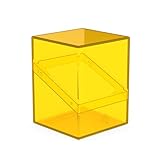 Ultimate Guard ボルダー 100枚+ クリア デッキケース 二重スリーブTCGカード100枚用 アンバー トレーディングカードゲーム用の安全で丈夫なストレージ 透明