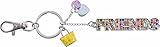 Sparkalicious Friends Bling Crystal Keyring with Handbag & Heart Icons by Suki Gifts