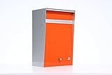 Box Design ポスト 郵便受け Wall Mounted  Orange