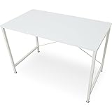 パソコンデスク 幅110cm ホワイト