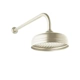 Rohl U.5205PN 8-Inch Diameter Perrin and Rowe Single Function Showerhead in Polished Nickel [並行輸入品]