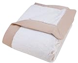 Trend Lab Peek-a-Boo Faux Fur Framed Receiving Blanket, Sand by Trend Lab [並行輸入品]