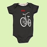 【ベビー】半袖ロンパース「BIKE」黒(親子おそろい服)12-18months (80)