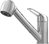 QINMOZH キッチン 蛇口 シルバー キッチン用 ハンドシャワー付き 2の吐水式 洗面 120度回転 引出しホース式 伸縮 ワンホール シングルレバー混合 泡沫水流 シャワー水流 節水 一般地用 (シルバー,1)