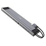 j5create USB-C M.2スロット搭載 デュアルディスプレイ 12in1 ドッキングステーション マルチハブ Power Delivery 100W供給 10Gbps 4K60【 M.2 NVMeスロット , USB3.2 Gen2 Type-Ax2 Type-Cx1 , USB3.2 Gen1 Type-Ax1 , USB-C PD充電ポートx1 , DisplayPort x1 , HDMI x1 , 有線LAN x1 , SD/MicroSDスロットx1 , ケンジントンスロット 】 DisplayPort Alt Mode対応 パソコン下敷きタイプ MacBook Pro MacBook Air Surface Pro 8など USB-C機器対応 JCD552-EJ