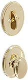 Schalge f94sie605wkf Polished Brass内部パックSienaノブダミー装飾ウェイクフィールドパックデッドボルトカバープレート、内側ローズ