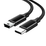 miniUSBケーブル ミニUSBケーブル Type-C ⇔ Mini USB 変換ケーブル mini usb type b miniB ミニUSB タイプb 充電 データ転送 USB2.0 最大3A ナイロン編み 高耐久 デジカメ ドライブレコーダー 外付けHDD PSP GPS対応 0.5m 1m 1.5m 2m 3m (3m)