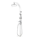 8"(20cm) バスルームレインレインシャワーセットシャワーヘッド BONNIES 110 (White)