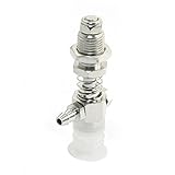 uxcell　真空カップレベル補償器　ジョイント　1サイド　長さ55mm　金属　ゴム