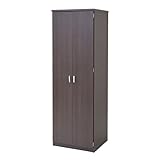 ダークブラウン／Anel ハンガーラック 収納 木 スリム おしゃれ シンプル 木製 ホワイト 白