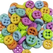 Amazon | 【IVORY】ミニボタン4つ穴5．5ミリセット【6色各10ヶ