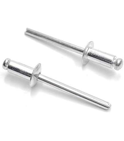 Metal Magery 100 Aluminum Closed End Pop Rivets – 3/16" X 3/8" Grip, Dome Head, Blind Rivets With Aluminum Mandrel – Watertight Seal, Rust Resistant