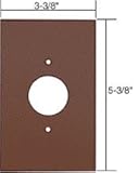 CRL Large電話1 – 3 / 8 "穴アクリルミラープレート – ブロンズ