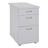 カグクロ 3段脇机 鍵付き ニューグレー W400×D700×H700mm サイドワゴン KD-047-3