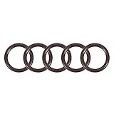 uxcell フッ素ゴム製Oリング 13.6mm外径 10mm内径 1.8mm幅 メトリックFKMシーリングガスケット 5パック