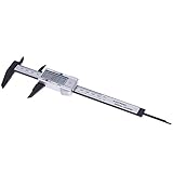 デジタルノギス 150 mm/inchi切替 ホールド機能 高精度 コンパクト 電池付 軽量 測定 作業 大工 測定工具