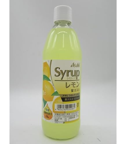 Amazon.co.jp: アサヒ シロップ スィートレモン ビン 600ml 1本 : 食品