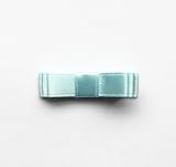 Baby Deer Clips ヘアクリップ for ベビー キッズ サテンダブルリボン (パールブルー)