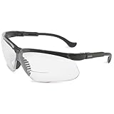 Uvex S3763 Genesis? Reading Magnifiers Safety Glasses with Black Frame & Clear Lens Magnification 2.