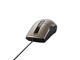 バッファロー BUFFALO 有線BlueLEDマウス 静音/3ボタン/Sサイズ ブラウン BSMBU26SSBW