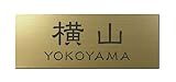 丸三タカギ 彫り込み済表札 アクリル APG2-G-3-1-横山 【完成品】