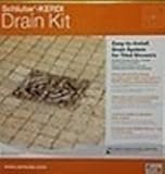 Schluter Kerdi Drain Brushed Nickel PVC Version KD2/PVC/ ATGB1 [並行輸入品]