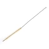 uxcell ピペットブラシ　チューブブラシ　10ML　ホワイト　シルバートーン　ナイロン　金属　41cm　8g