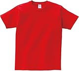 [プリントスター] 半袖 キッズ 5.6oz ヘビーウェイトTシャツ 00085-CVT_K レッド 140cm (日本サイズ140相当)