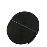 KUKU工房 PPテープ 厚さ1.2mm ブラック (15mm幅, 10m巻)