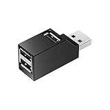 3ポート USBハブ 超小型 3ポート コンパクト 直付 USB3.0＋USB2.0コンボハブ バスパワー 拡張 超小型 USBハブ 3ポート バスパワー usbハブ USBポート拡張 高速 usbポート 高速 アダプタ 軽量 持ち運び便利 ノートPC他対応 (3ポート USB 2.0)