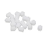 uxcell　歯車　ギア　7歯　0.3mm穴径　プラスチック材質　2.5mm厚さ　20個入り