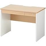 オフィスコム 法人様向け オフィスデスク ぺスパ 木製デスク 平机 引き出し付き 幅1000×奥行600×高さ720mm ナチュラル天板 PESPA-DKDW-W10D6-NA
