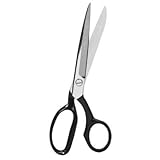Inlaid Industrial Shears - 8 bent inlaid industrial dress shear by Cooper Hand Tools