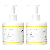 BABY BORN ベビーボーン フェイス＆ボディミルク 乳液 無香料 2個セット ローション ベビーローション 無添加 保湿 マザー 東原亜希