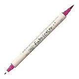 呉竹 布用ペン ZIG ファブリカラーツイン ダークピンク 全30色 TC-4000A-027