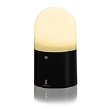 ottostyle.jp 屋外から室内にも使える LEDセンサーガーデンライト 電球色タイプ 丸型 (約)幅12cm×奥行12cm×高さ20.5cm