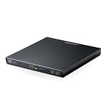 ロジテック 外付け ブルーレイドライブ Blu-ray USB3.0 再生/編集ソフト付 UHDBD対応 USB type C ケーブル付 ブラック LBD-PVA6U3CVBK