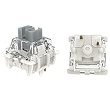 GATERON G Pro 3.0 Silver スイッチ 潤滑済み 5ピン RGB リニア ゲーミングメカニカルキーボード用 (シルバー, 35個入りボックス)