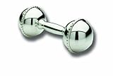 Cunill 127.5 G真珠Dumbell Baby Rattle、3.5インチ、スターリングシルバー