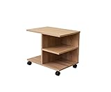 アウトレット　サイドテーブル キャスター付　ナチュラル CG-01NA