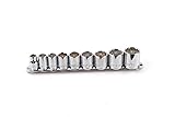 Koshihara ソケット9個セット、ホルダー付き　3/8"DR　12PT　インチ DIY 整備用工具