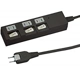 YAZAWA(ヤザワコーポレーション) 個別スイッチ付 節電タップ 3個口 2m 黒・Y02BKS332BK