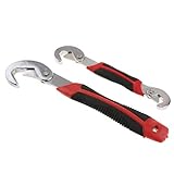 KESOTO 調節可能　スパナレンチ　オープニング工具　フックレンチ　2本セット　各サイズ1本