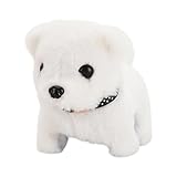 電動犬、ロボット犬おもちゃ,インタラクティブウォーキングおもちゃスマートドッグぬいぐるみ吠える子犬 - ポータブルロボット犬、誕生日用の教育ロボットペットおもちゃ、男の子、女の子