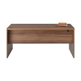 プラス Garage fantoni GF デスク パネル脚 幅160 奥行71 高さ72cm 濃木目 GF-167H 436459