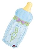 Single Source Party Supplies – 31 " It 's A BoyベビーボトルShape Mylar Foil Balloon