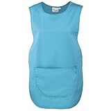 (プレミエ) Premier レディース ポケットつき 作業用タバード エプロン チュニック 女性用 (3XL) (ターコイズブルー)